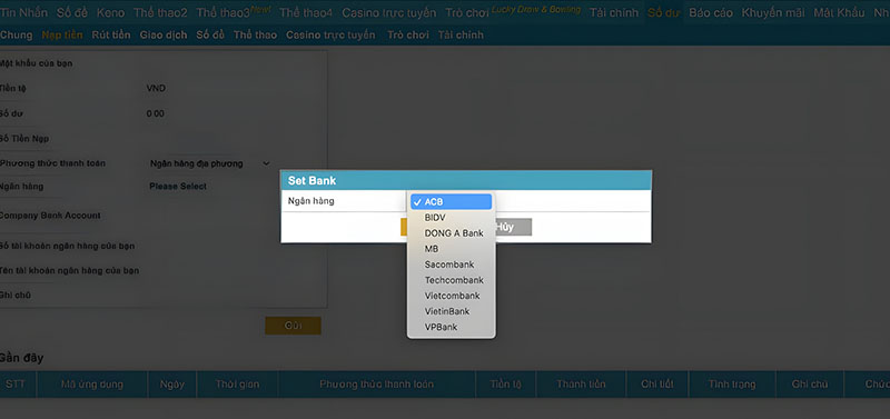 Bước 2 - Chọn ngân hàng phù hợp